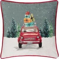 Evans Lichfield Car Scene Printed Cushion