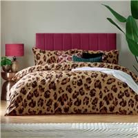 furn. True Leopard Printed Duvet Set - King - Multicolour