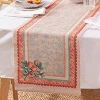 furn. Anemone Peaches Indoor/Outdoor Table Runner - Multi - 180 x 35cm