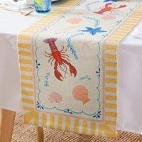 furn. Brunch Stripes Indoor/Outdoor Table Runner - Multi - 180 x 35cm