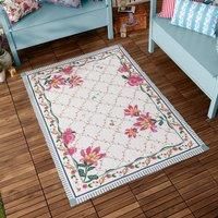 Wylder Nature Wylder Claudia Floral Printed Indoor Outdoor Rug Candy Red 120 X 170Cm, Red