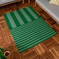 Furn. Deck Stripe Printed Indoor/Outdoor Rug Green 120 X 170Cm, Green