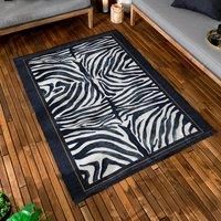 Paoletti Leopardis Zebra Printed Indoor/Outdoor Outdoor Rug - Multicolour - 120x170cm