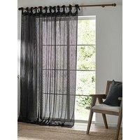 Yard Nimbus Sheer Tie Top Curtain Panel - Eucalyptus - 140x250cm