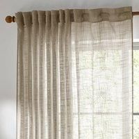 Yard Cirrus Sheer Tab Top Curtain Panel - Linen - 140x250cm