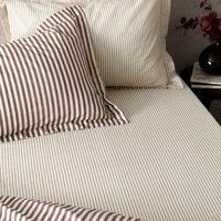 Hebden Narrow Stripe Cotton Fitted Sheet