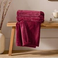 furn. Harrow Plain Flannel Fleece Throw