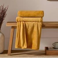 furn. Harrow Plain Flannel Fleece Throw
