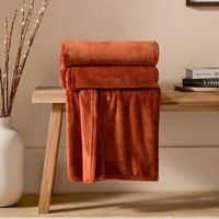 furn. Harrow Plain Flannel Fleece Throw