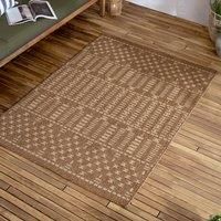 Yard Seagrove Jute Effect Indoor/Outdoor Rug - Natural - 140x170cm