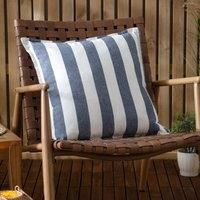 Yard Hayle Cotton Outdoor Polyester Filled Cushion - Navy - 50x50cm