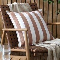 Yard Hayle Cotton Outdoor Polyester Filled Cushion - Pecan - 50x50cm