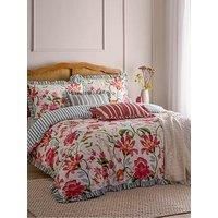 Wylder Nature Wylder Claudia Floral Ruffle Super King Duvet Cover Set Multicolour, Multi