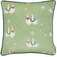 Evans Lichfield Winter Geese Printed Cushion