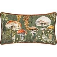 Wylder Kielder Forest Fungi Printed Velvet Cushion