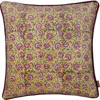 Chedworth Piped Velvet Filled Cushion 50cm x 50cm Gold Rose