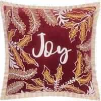 Paoletti Winter Joy Embroidered Cushion