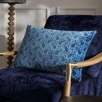 Paoletti Boteh Printed Velvet Cushion