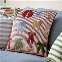 furn Noortje Bows Cushion - Pink - 45x45cm