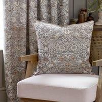 Morris & Co Strawberry Thief Jacquard Pipe Trimmed Cushion 55cm x 55cm