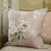 Sanderson Adele Floral Chenille 50cm x 50cm Filled Cushion Rose