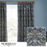 Morris & Co. Strawberry Thief Jacquard Pencil Pleat Curtains