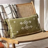 Yard Folis Embroidered Polyester Filled Cushion