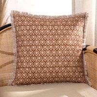 Yard Georgi Fringed Polyester Filled Cushion