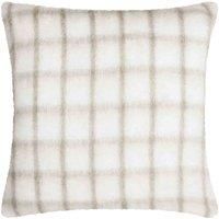 Yard Yarrow Check Faux Mohair Check Polyester Filled Cushion
