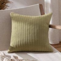 Yard Hush Cotton Linear Feather Filled Cushion