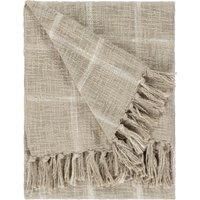 Yard Beni Check Fringed Throw