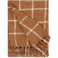 Yard Beni Check Fringed Throw