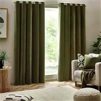 Yard Heavy Chenille Velvet Eyelet Curtains