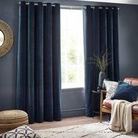 Yard Heavy Chenille Velvet Eyelet Curtains