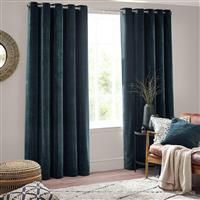 Yard Heavy Chenille Velvet Eyelet Curtains