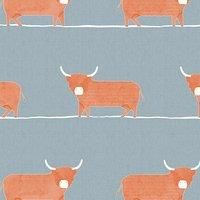 Voyage Maison Dougal Printed Cotton Fabric Cornflower