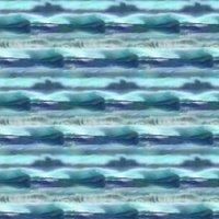 Voyage Maison Fjord Printed Cotton Fabric Cobalt