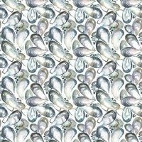 Voyage Maison Mussel Shells Printed Cotton Fabric Slate