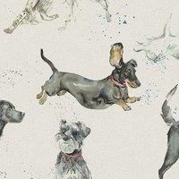 Voyage Maison Catch Printed Cotton Fabric Linen