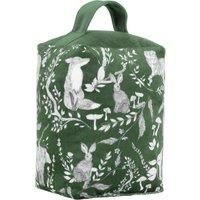 furn. Buckthorn Woodland Velvet Doorstop, Evergreen