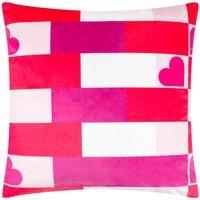 Heya Home Big Love Velvet Polyester Filled Cushion