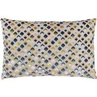 Paoletti Lexington Velvet Jacquard Polyester Filled Cushion