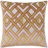 Paoletti Henley Velvet Jacquard Polyester Filled Cushion