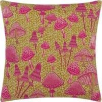 furn. Mushroom Fields Abstract Polyester Filled Cushion