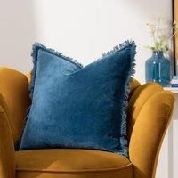 furn. Gracie Velvet Fringed Polyester Filled Cushion