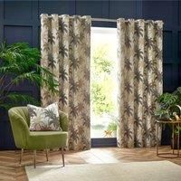 Wylder Galapagos Jacquard Eyelet Curtains In Natural 229 X 183Cm