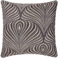 Paoletti Gatsby Jacquard Piped Polyester Filled Cushion, 55 x 55cm