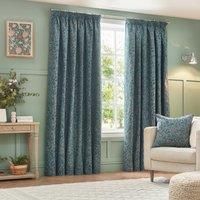 Wylder Nature Grantley Jacquard Pencil Pleat Curtains, 168cm x 183cm