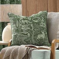 furn. Winter Woods Animal Chenille Feather Filled Cushion