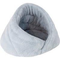 Rosewood Wrap Hideaway Fur Cat Bed, Blue